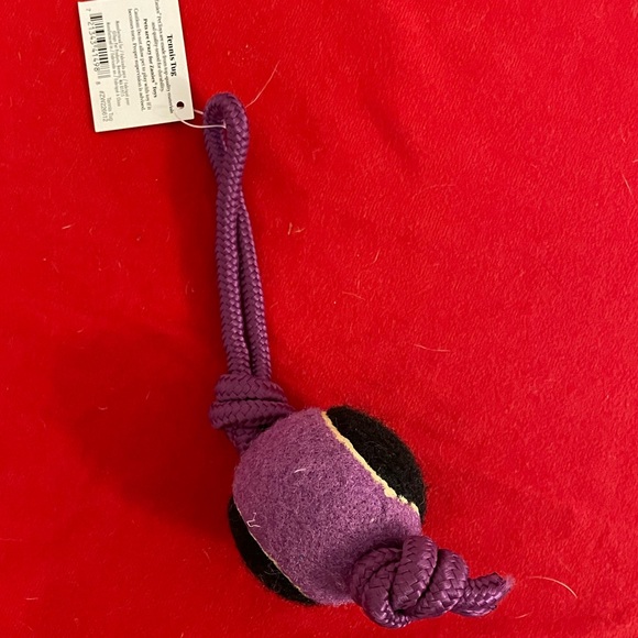 Dog Toy: Tennis Ball Tug Rope, NWT - Picture 2 of 2